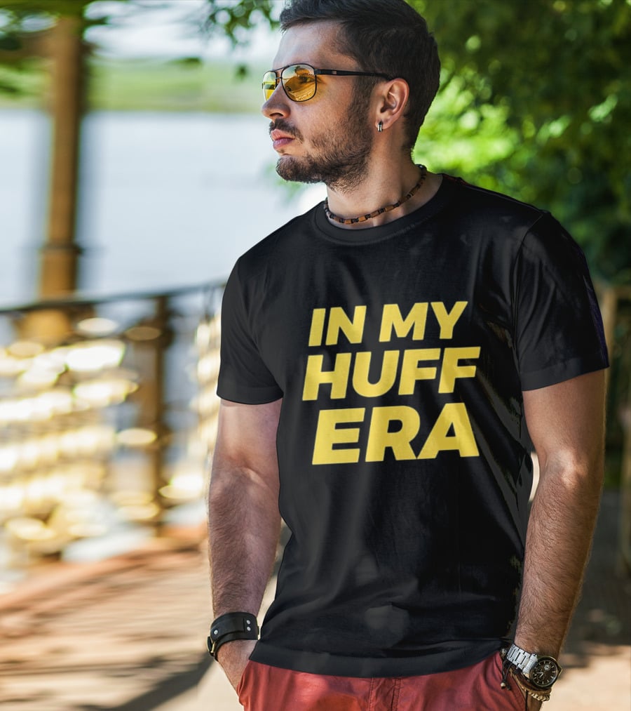 In My Huff Era Trendy Bold Yellow Text Fashion T-Shirt