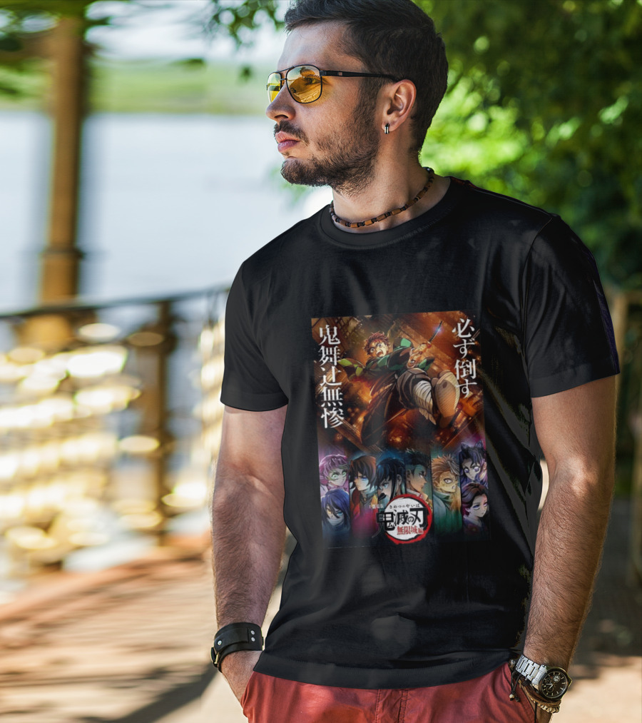 Infinity Castle Arc Kimetsu No Yaiba Demon Slayer Film Trilogy Characters T-Shirt