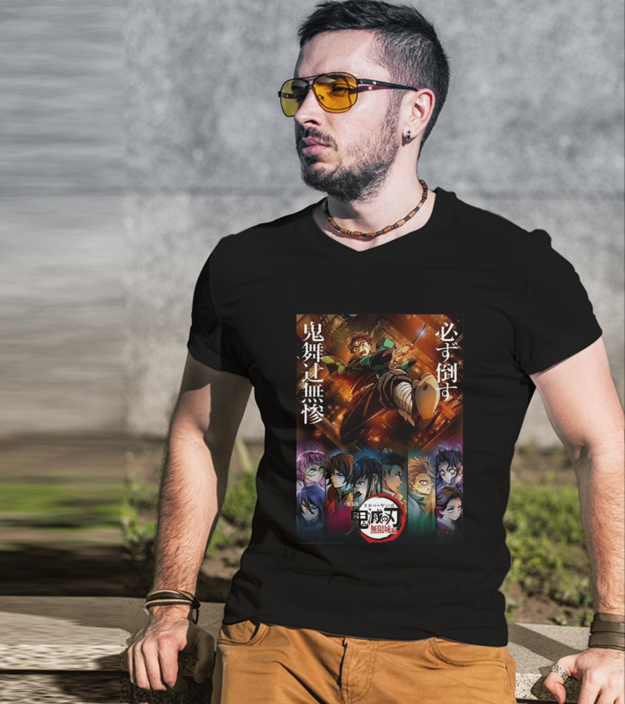 Infinity Castle Arc Kimetsu No Yaiba Demon Slayer Film Trilogy Characters T-Shirt