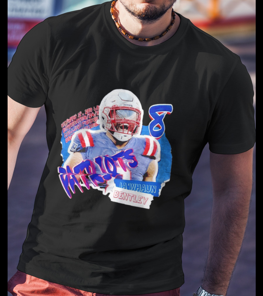 Patriots Ja'whaun Bentley New England 8 Football Superstars T-Shirt