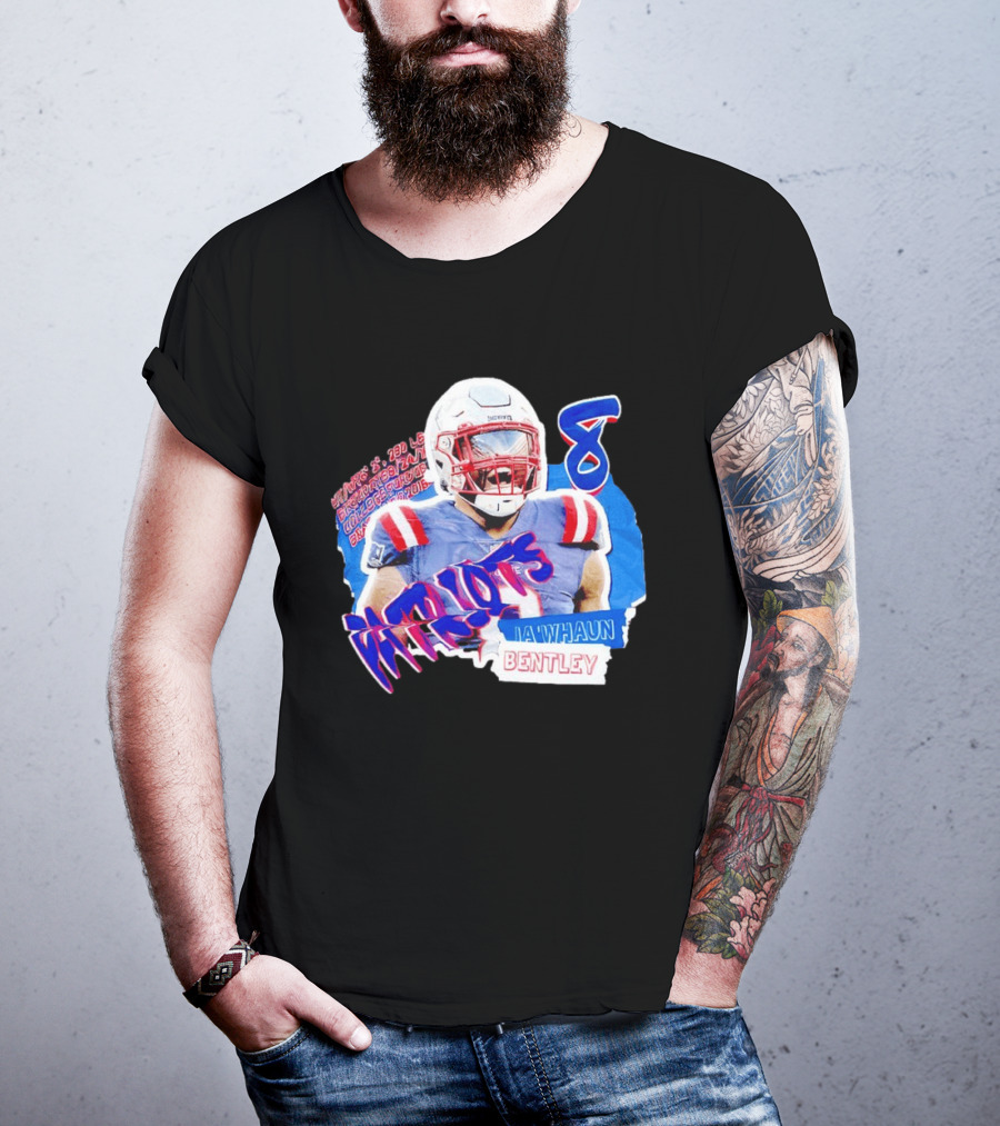 Patriots Ja'whaun Bentley New England 8 Football Superstars T-Shirt