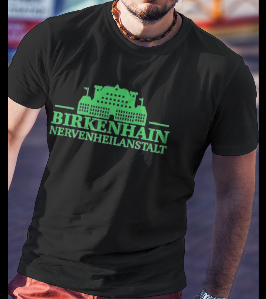 Kiz Birkenhain Nervenheilanstalt Building Icon Green T-Shirt