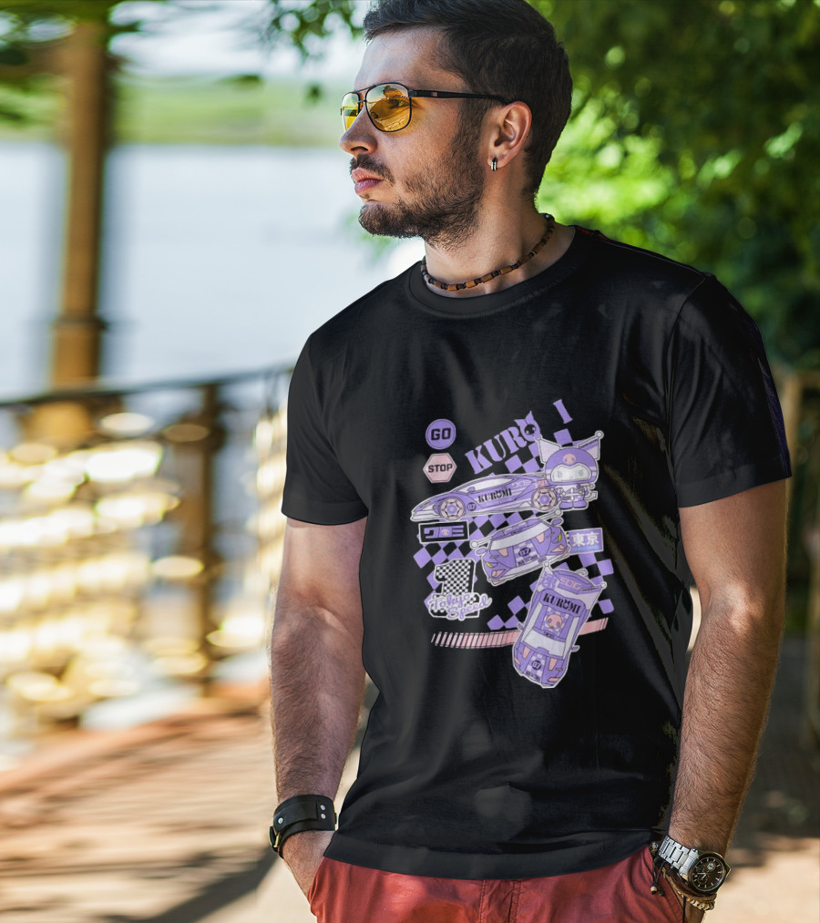 Kuromi Tokyo Speed Racing Number 07 Go Stop T-Shirt