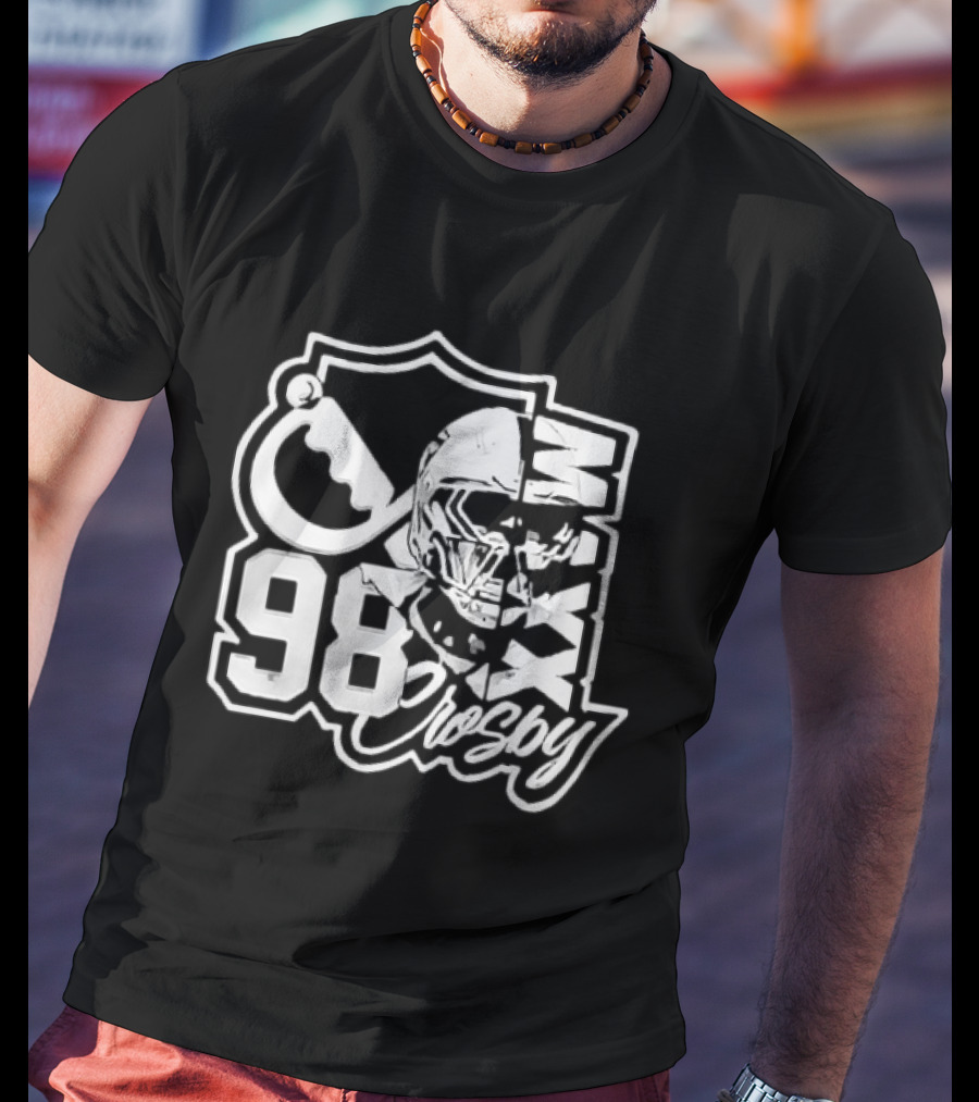 Maxx Crosby 98 Las Vegas Raiders NFL Football Helmet T-Shirt