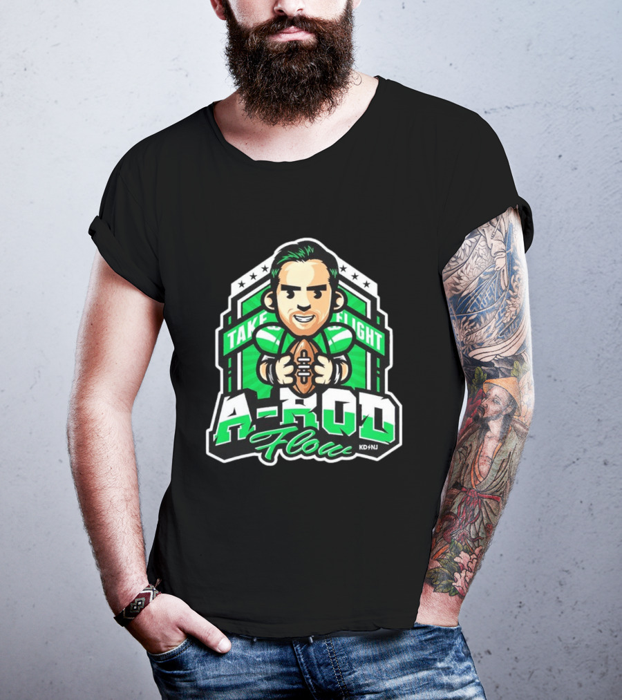 New York Jets Aaron Rodgers Take Flight A Rod Flow T-Shirt