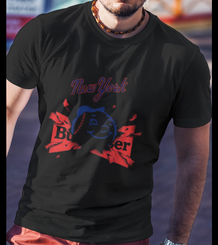 New York Mets Mr Met Budweiser Kings Of Baseball T-Shirt