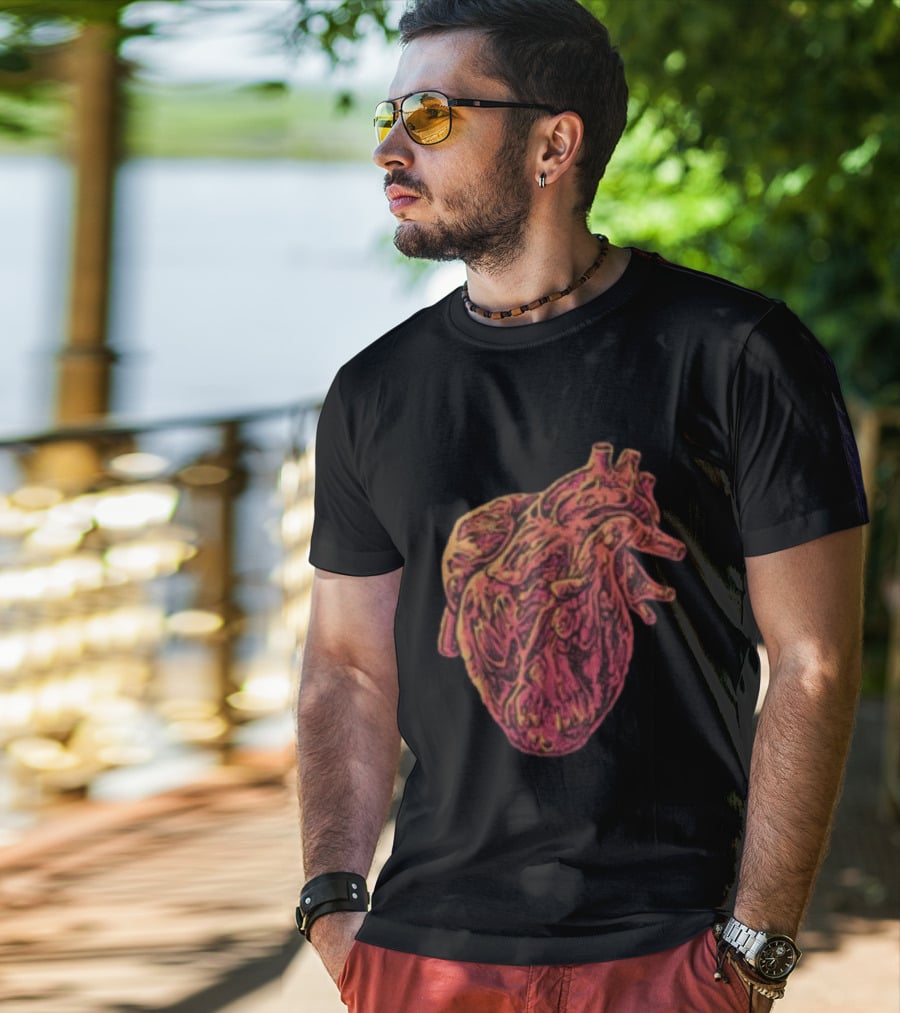 Rise Records The Acacia Strain Gravebloom Black Anatomical Heart T-Shirt