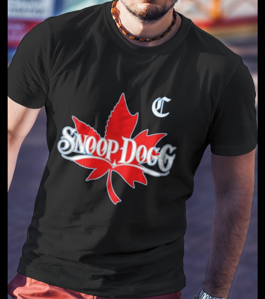 Snoop Dogg 2024 Cali To Canada Tour Schedule Date List Red Maple Leaf T-Shirt