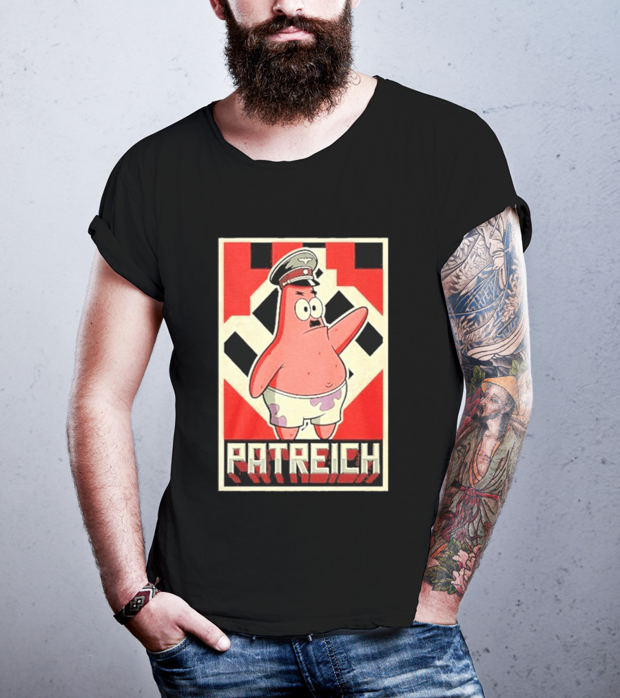 Sponge Patrick Hitler Star T-Shirt
