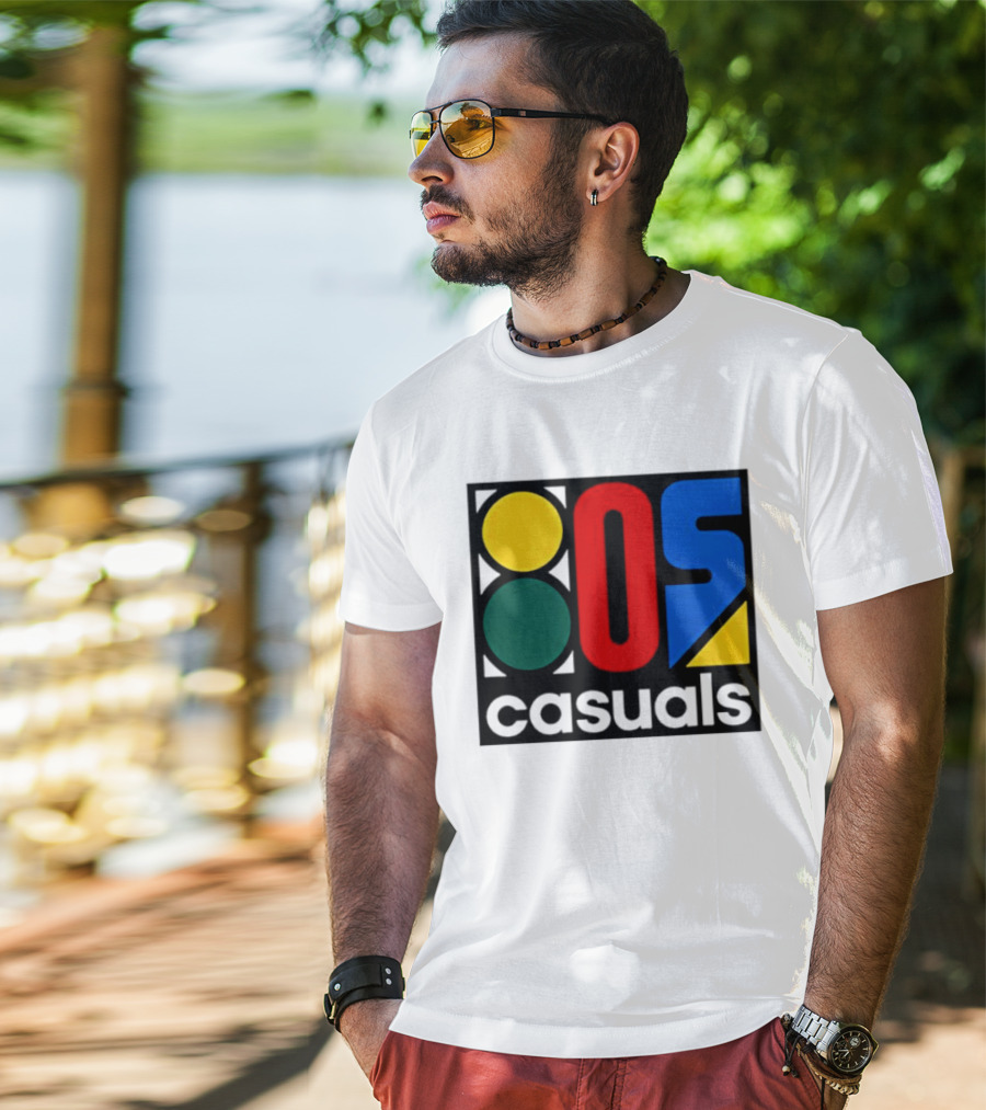80s Casuals Retro Style Colorful Geometric Icon Collection T-Shirt