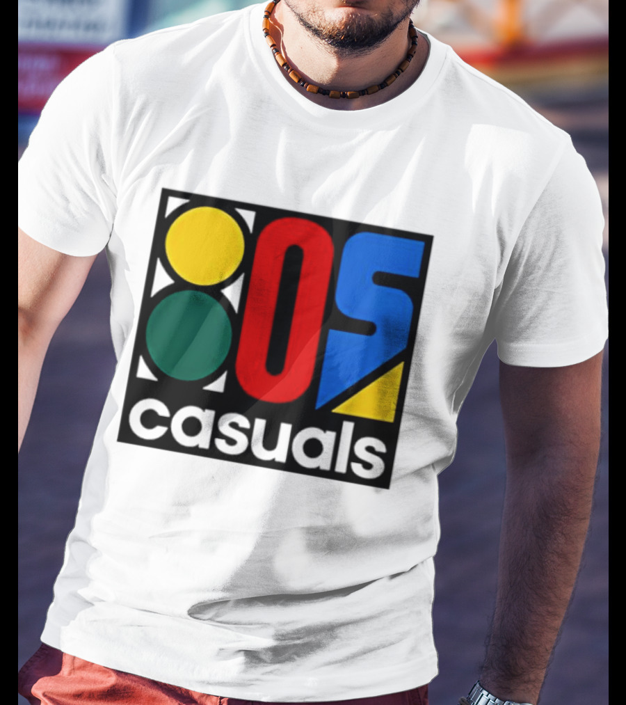 80s Casuals Retro Style Colorful Geometric Icon Collection T-Shirt
