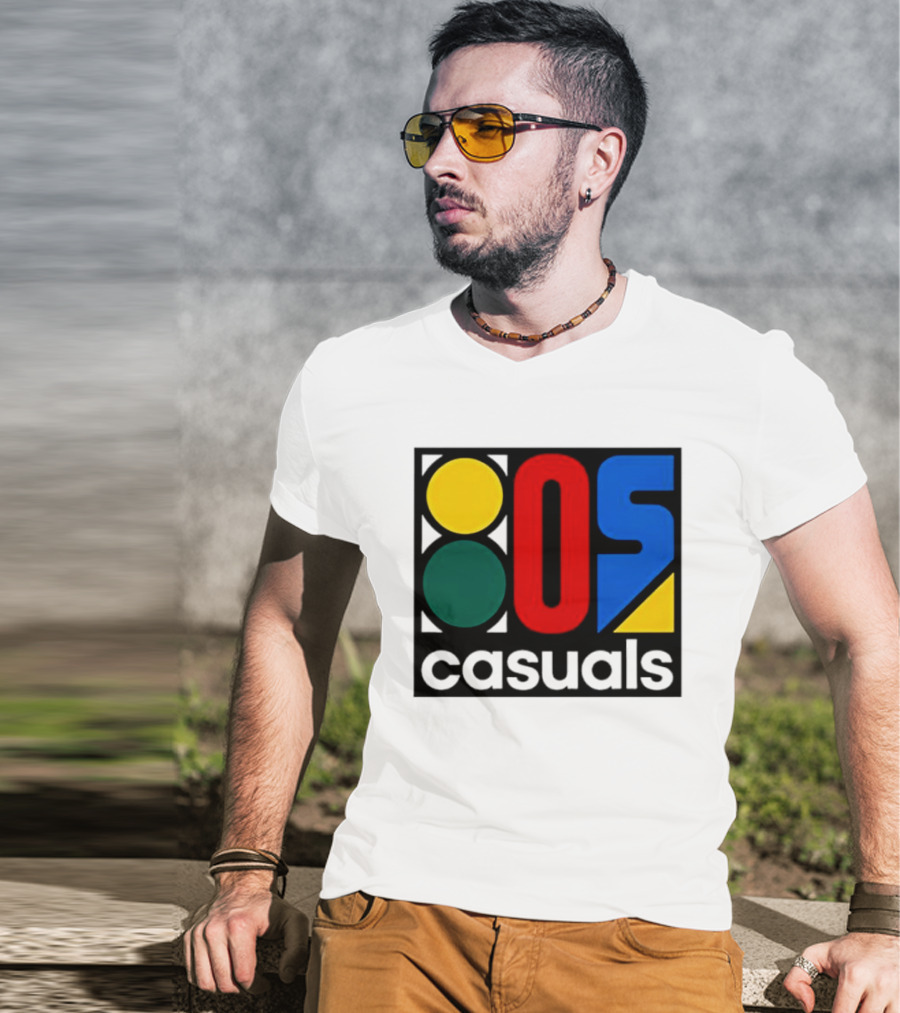 80s Casuals Retro Style Colorful Geometric Icon Collection T-Shirt