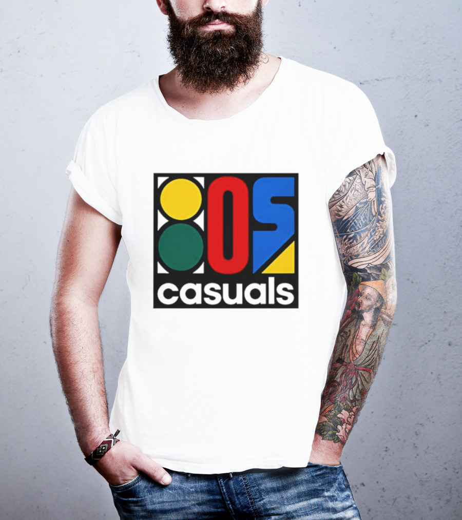 80s Casuals Retro Style Colorful Geometric Icon Collection T-Shirt