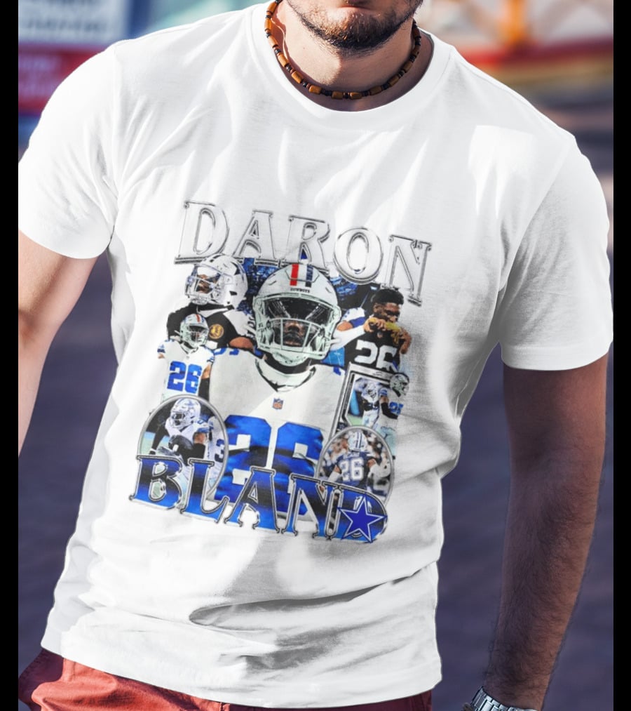 Daron Bland Dallas Cowboys 26 NFL Star Player Collage T-Shirt