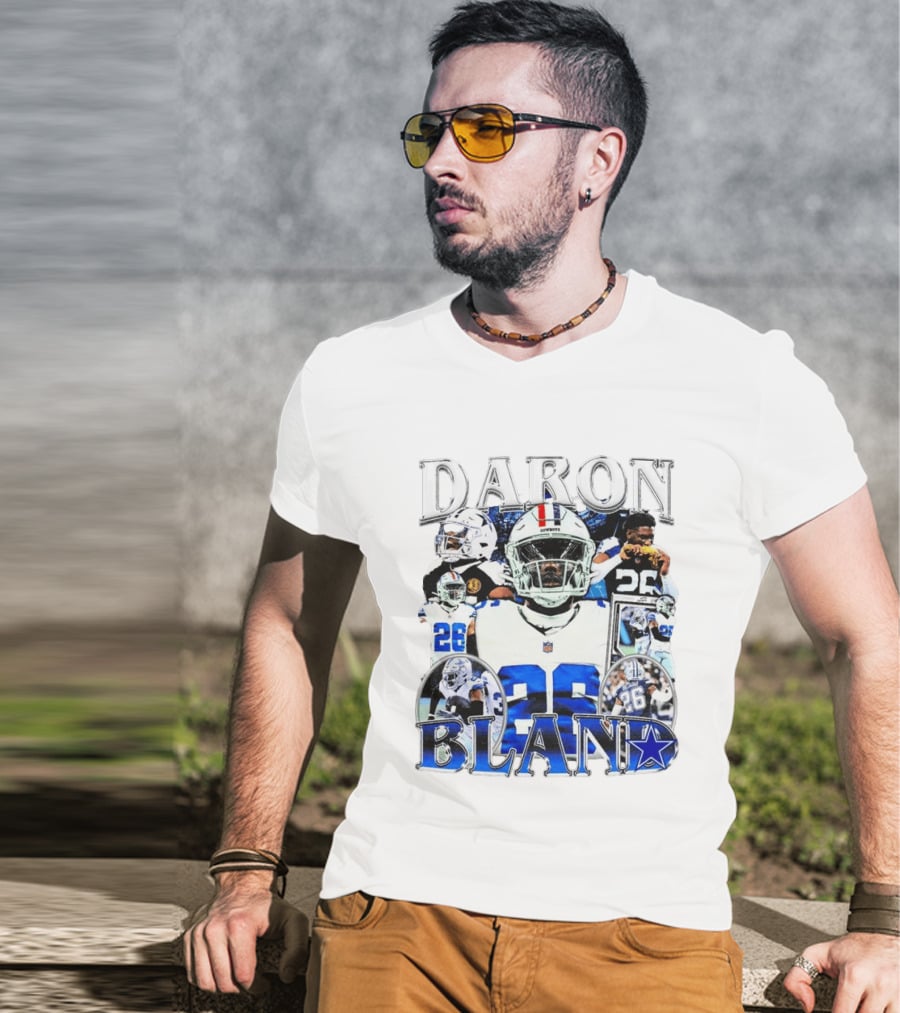 Daron Bland Dallas Cowboys 26 NFL Star Player Collage T-Shirt