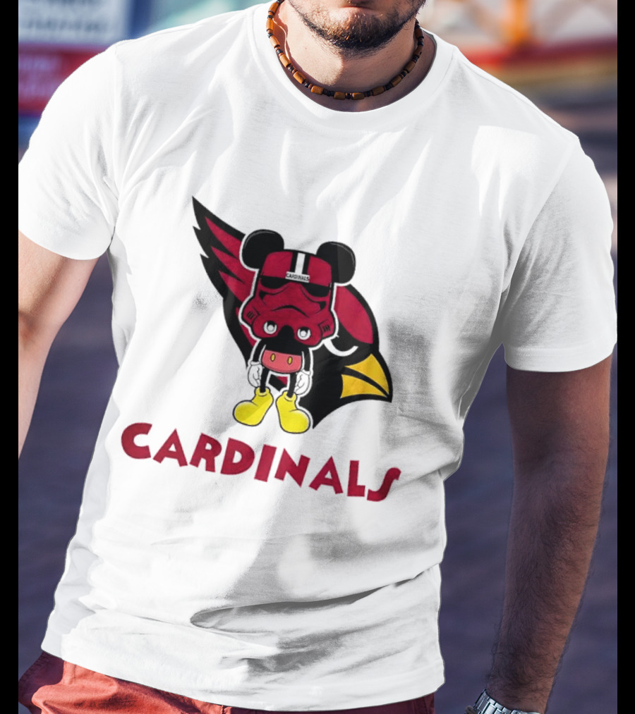 Arizona Cardinals Mickey Mouse Stormtrooper T-Shirt