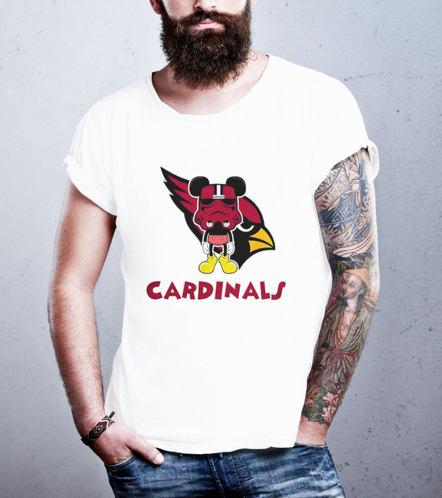 Arizona Cardinals Mickey Mouse Stormtrooper T-Shirt
