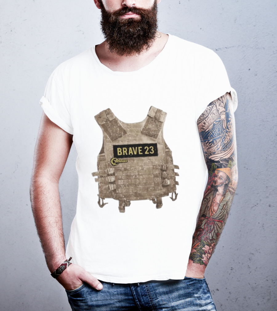 Awesome Camouflage Brave 23 Excellence Tactical Vest T-Shirt