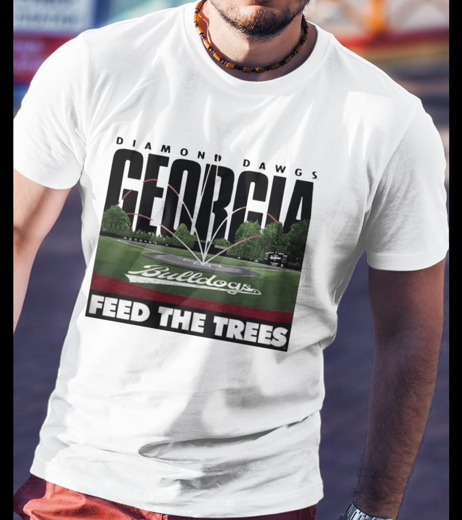 Diamond Dawgs Georgia Bulldogs Baseball Feed The Trees T-Shirt