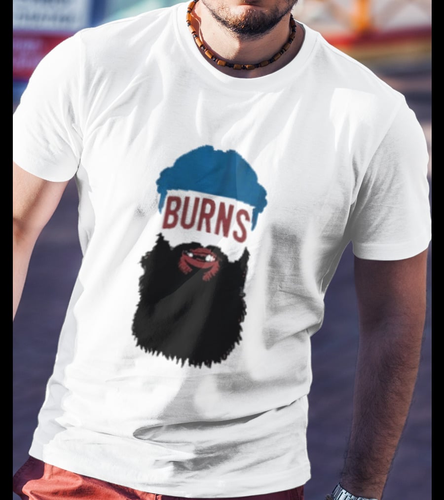 Brent Burns Beard Blue And Red Text Colorado Hockey Fan T-Shirt