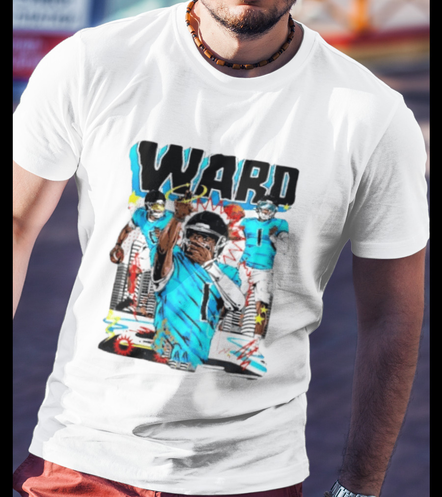 Tennessee Titans Ward Player Cartoon Comic T-Shirt