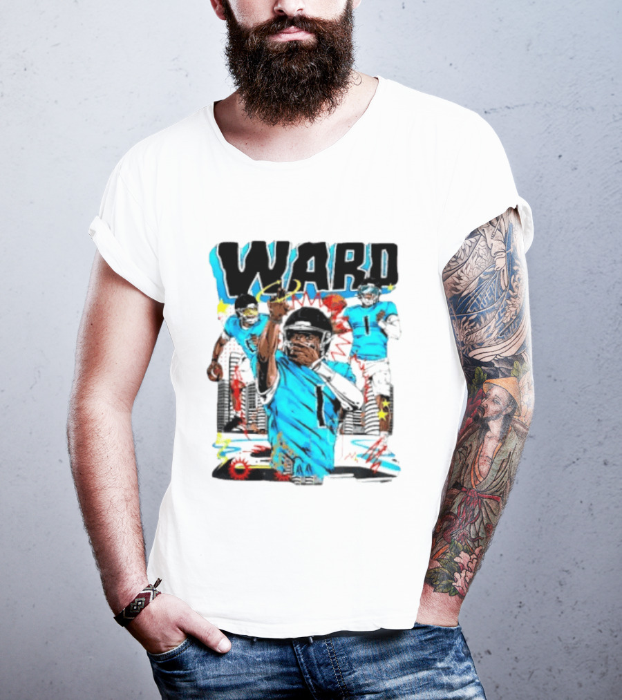 Tennessee Titans Ward Player Cartoon Comic T-Shirt