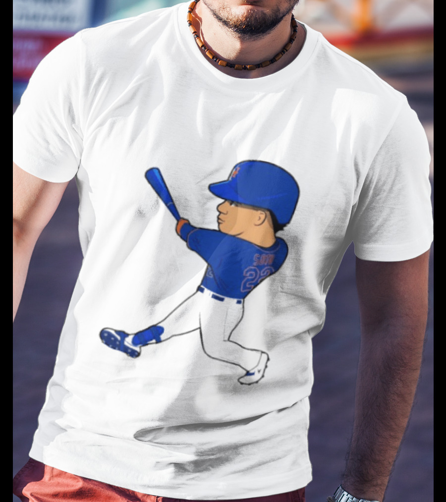 Juan Soto 22 Mets Baseball Swing LGM T-Shirt