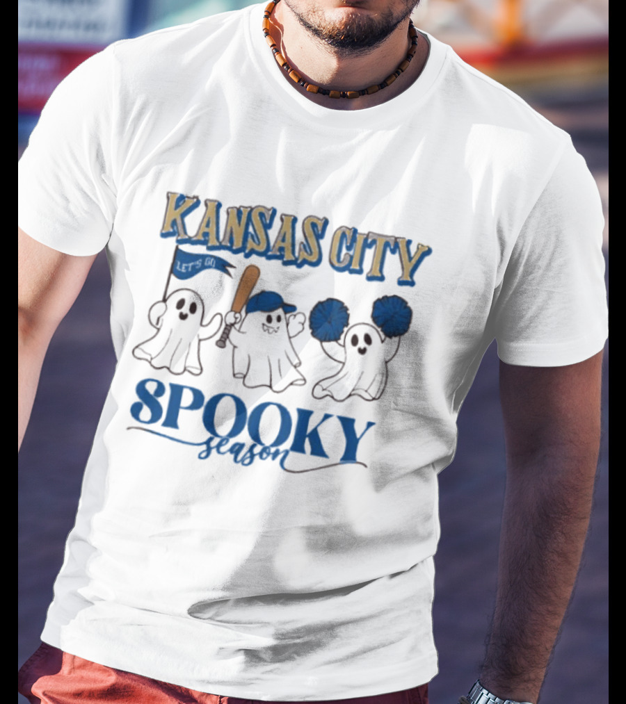 Kansas City Royals Spooky Season Ghosts Baseball Halloween T-Shirt