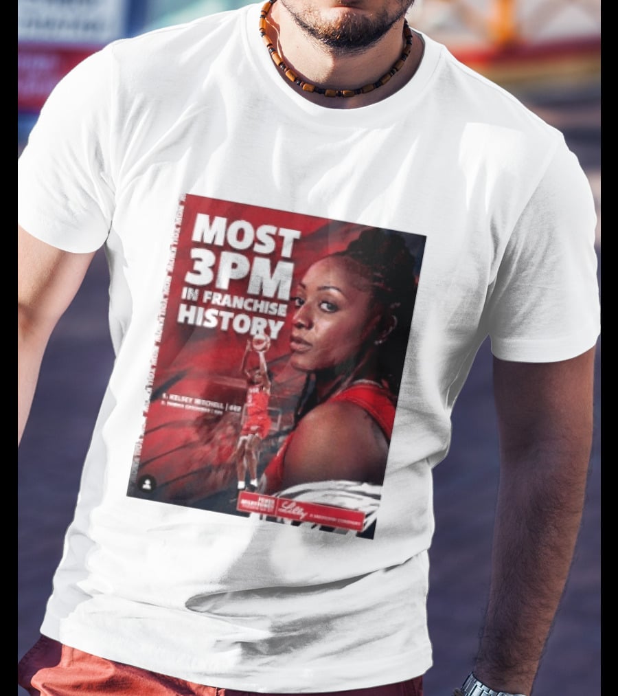 Kelsey Mitchell Most 3PM In Franchise History Indiana Fever T-Shirt