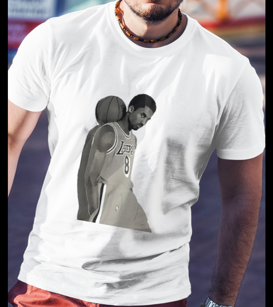 Kobe Bryant LA Lakers NBA Legend Iconic Number 8 T-Shirt