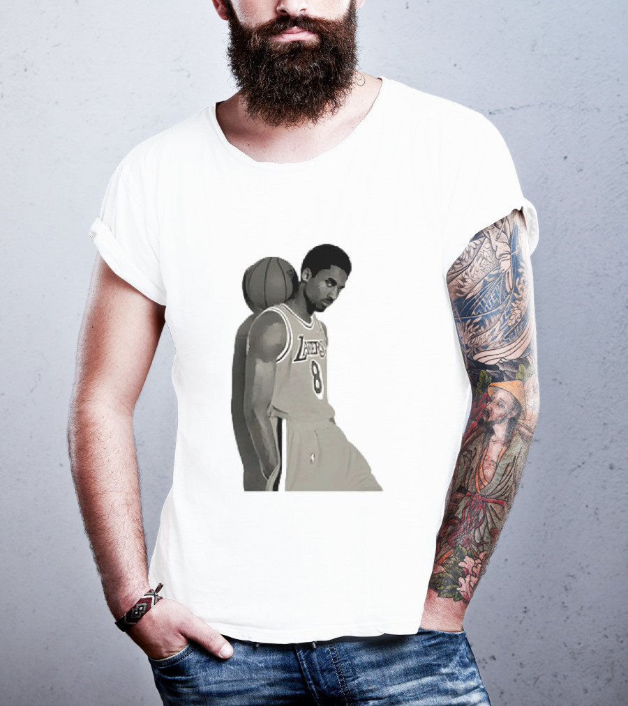 Kobe Bryant LA Lakers NBA Legend Iconic Number 8 T-Shirt