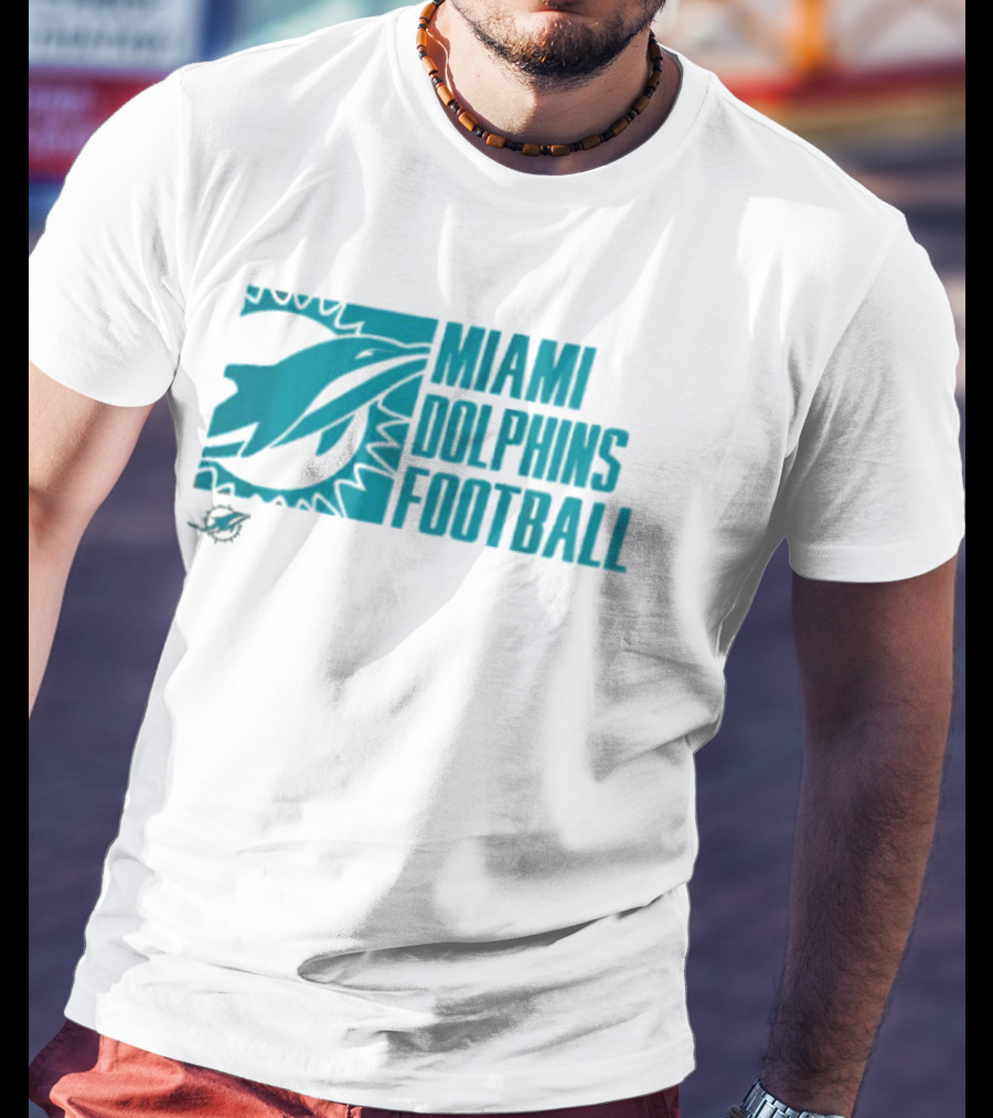 Miami Dolphins Football Fan Apparel Post Game Wear T-Shirt
