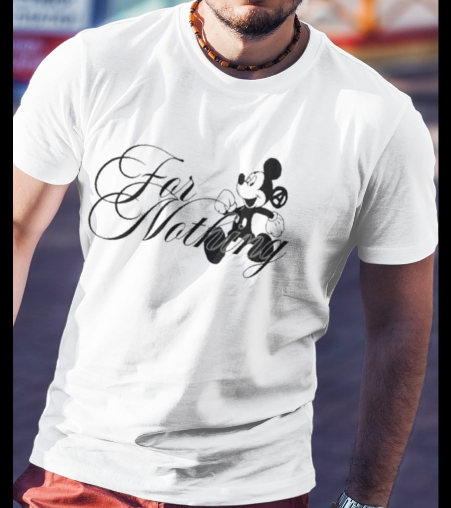 Mickey Mouse Nine Vicious For Nothing Tour 2025 For Nothing T-Shirt