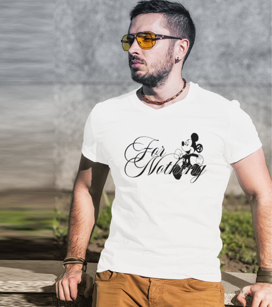 Mickey Mouse Nine Vicious For Nothing Tour 2025 For Nothing T-Shirt
