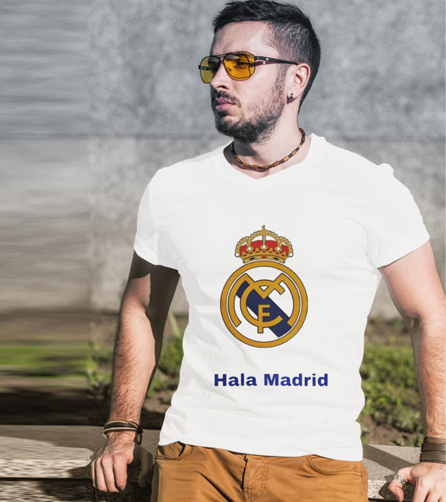 Hala Madrid Real Madrid CF Crest Spain Football Club T-Shirt