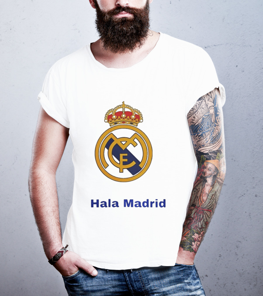Hala Madrid Real Madrid CF Crest Spain Football Club T-Shirt