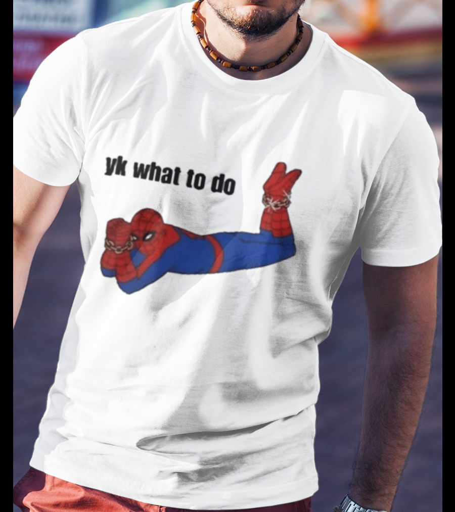 Spooderman YK What To Do Meme T-Shirt