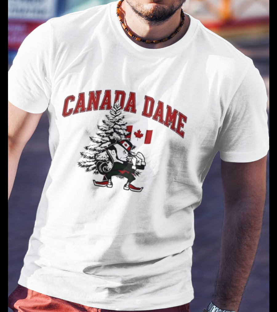 Canada Dame Canadian Christmas Tree Notre Dame Fighting Irish T-Shirt