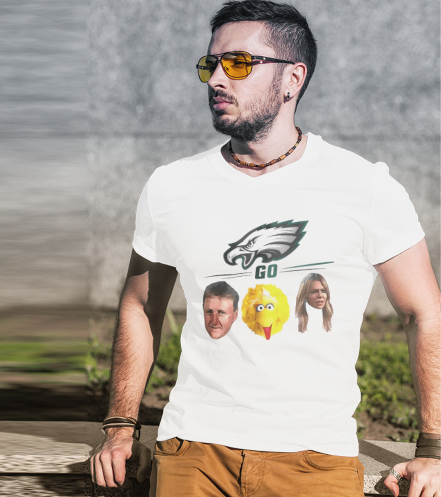 Philadelphia Eagles Go Birds Larry Bird Big Bird The Bird T-Shirt