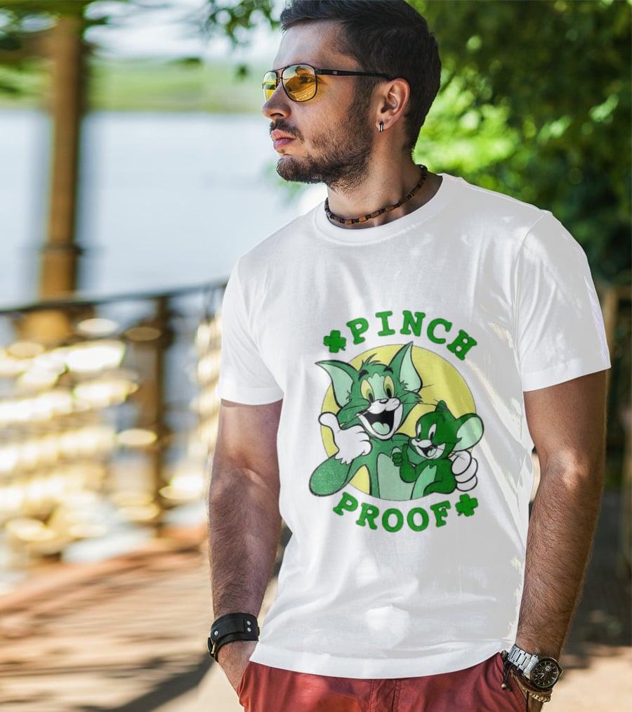 Tom And Jerry Pinch Proof St. Patrick's Day Celebration T-Shirt