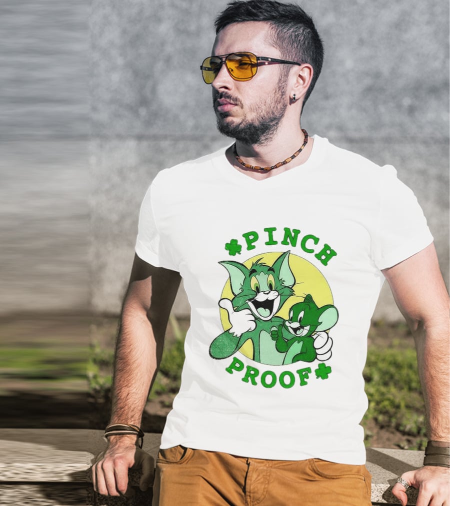Tom And Jerry Pinch Proof St. Patrick's Day Celebration T-Shirt