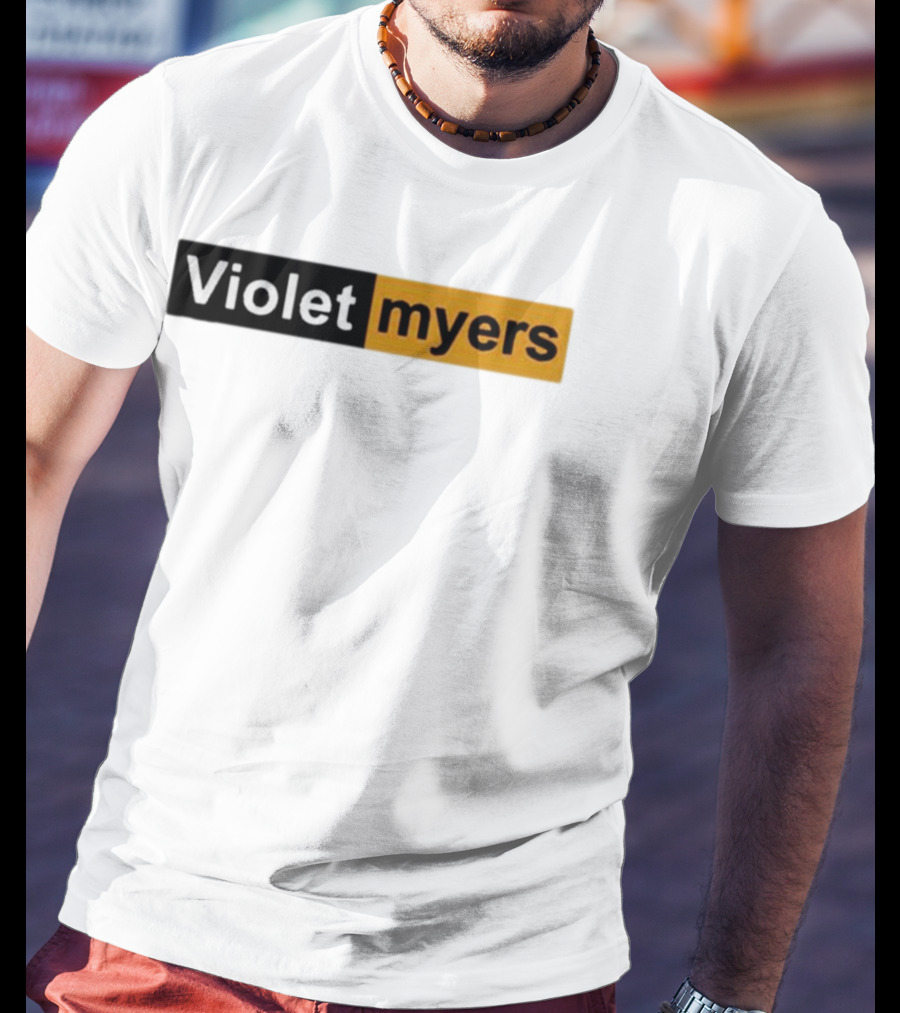 Violet Myers Black And Orange T-Shirt