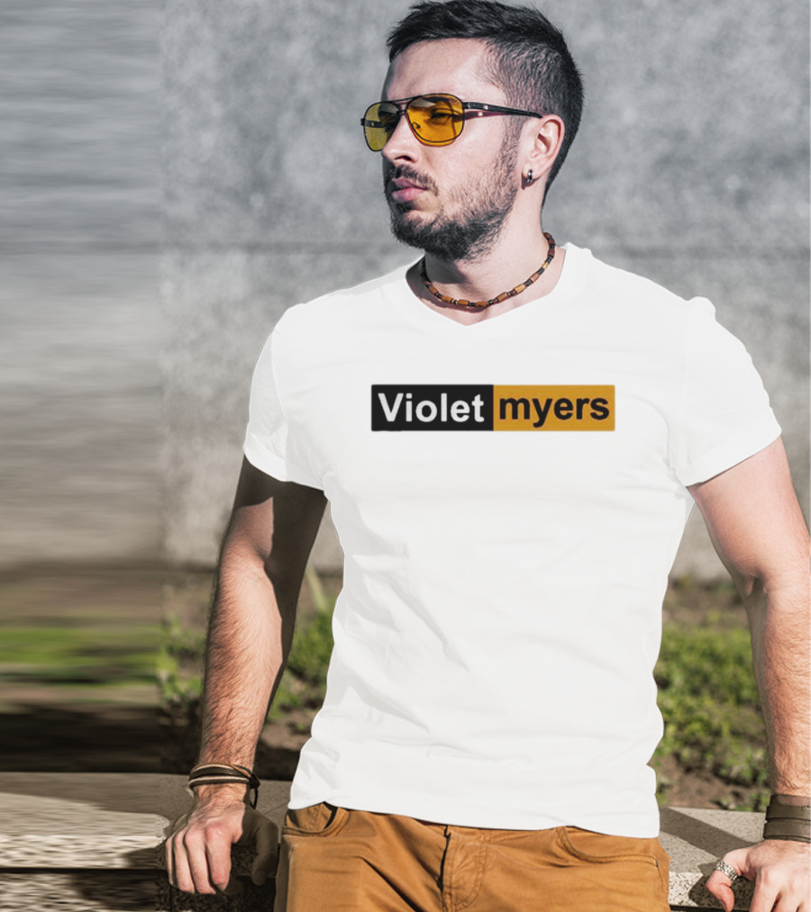 Violet Myers Black And Orange T-Shirt