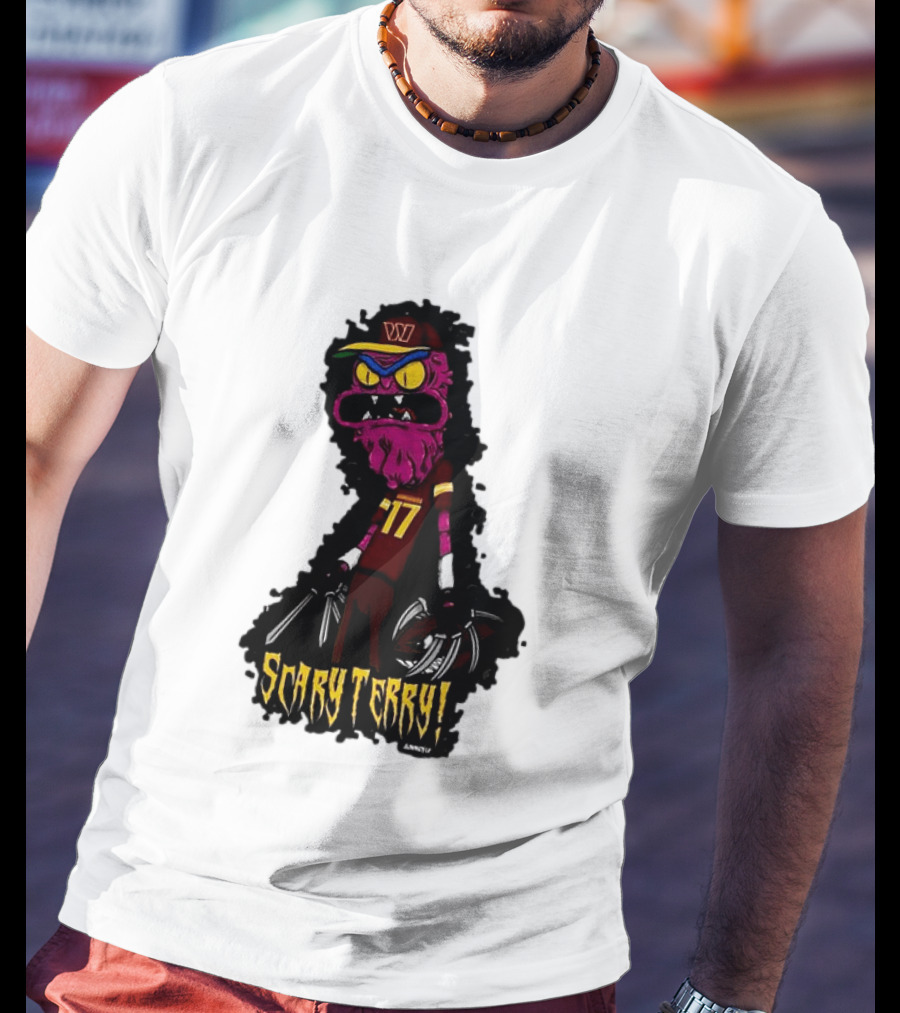 Washington Commanders Scary Terry McLaurin 17 Terrifying Terry T-Shirt