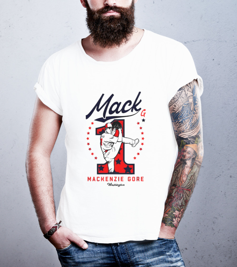 Mack G Washington Nationals Mackenzie Gore Baseball Stars T-Shirt