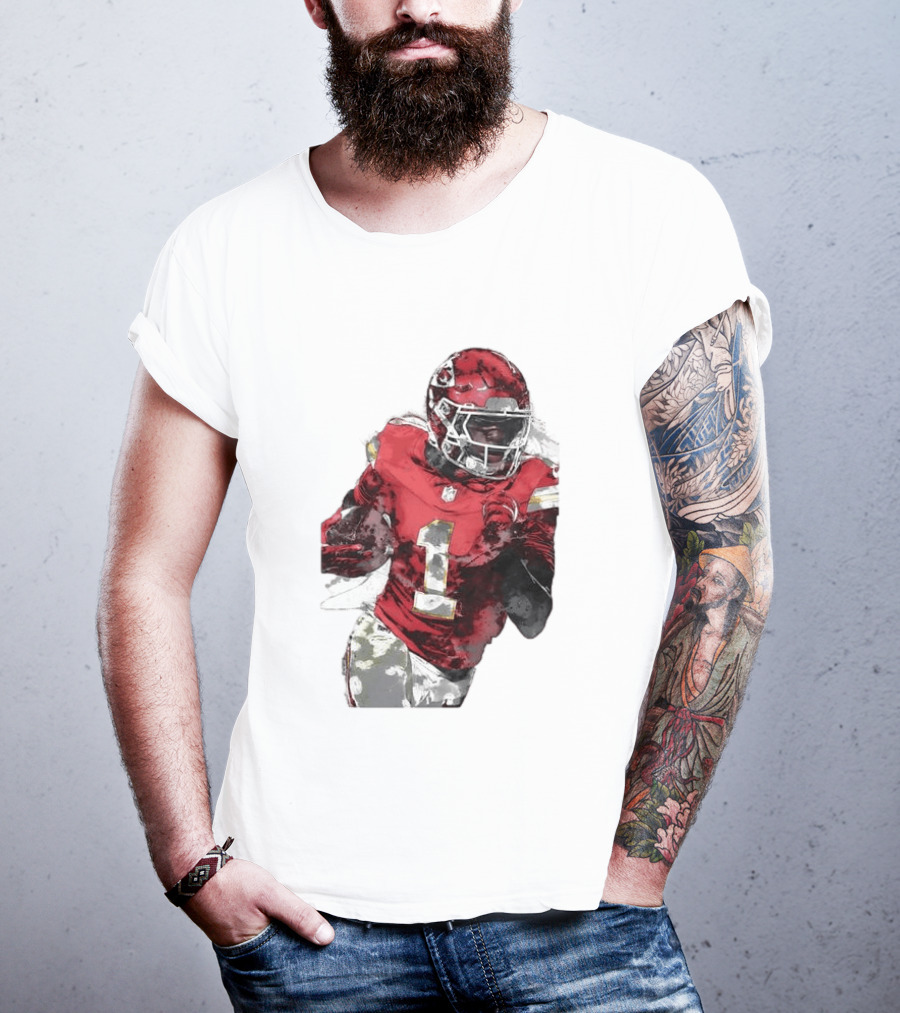 Kansas City Chiefs Xavier Worthy Football Player Number One T-Shirt