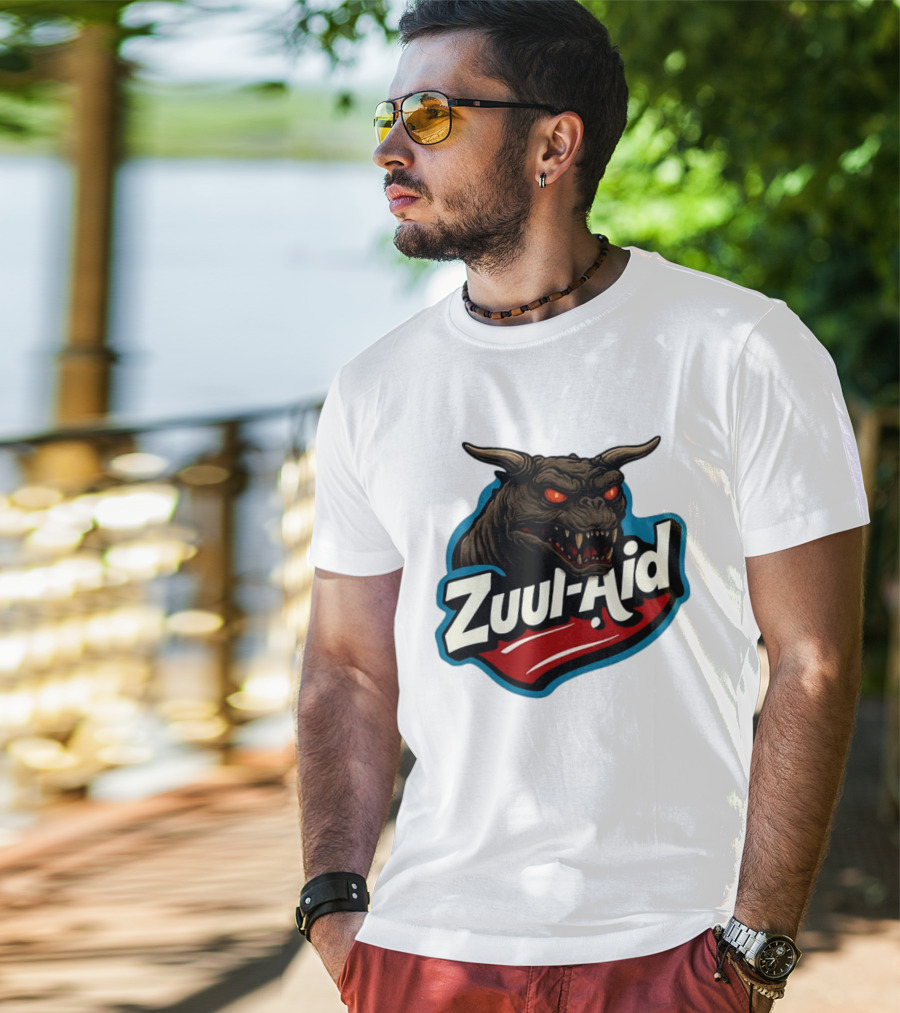 Zuul Aid Ghostbusters Demon Red Eyes Monster T-Shirt