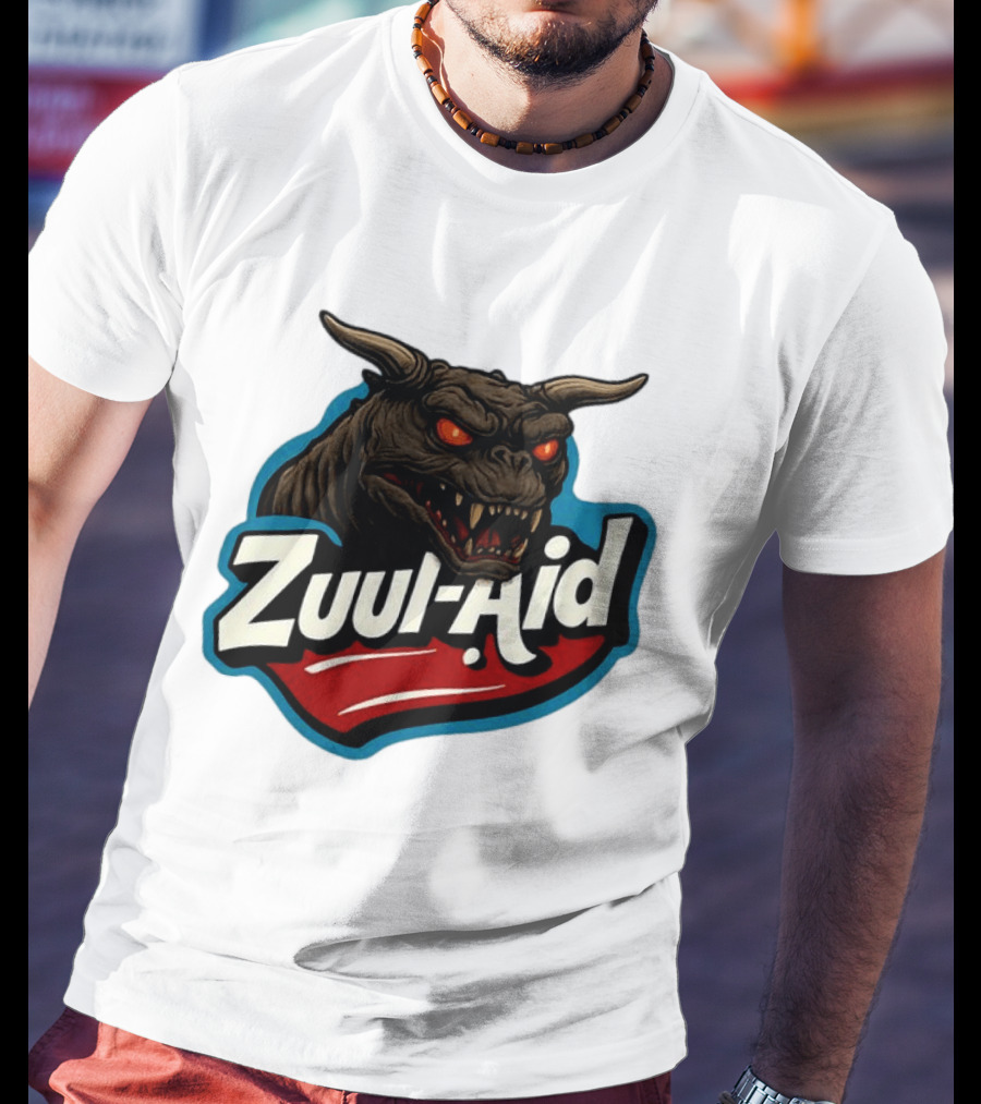 Zuul Aid Ghostbusters Demon Red Eyes Monster T-Shirt