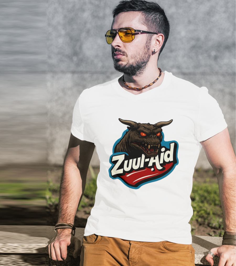Zuul Aid Ghostbusters Demon Red Eyes Monster T-Shirt