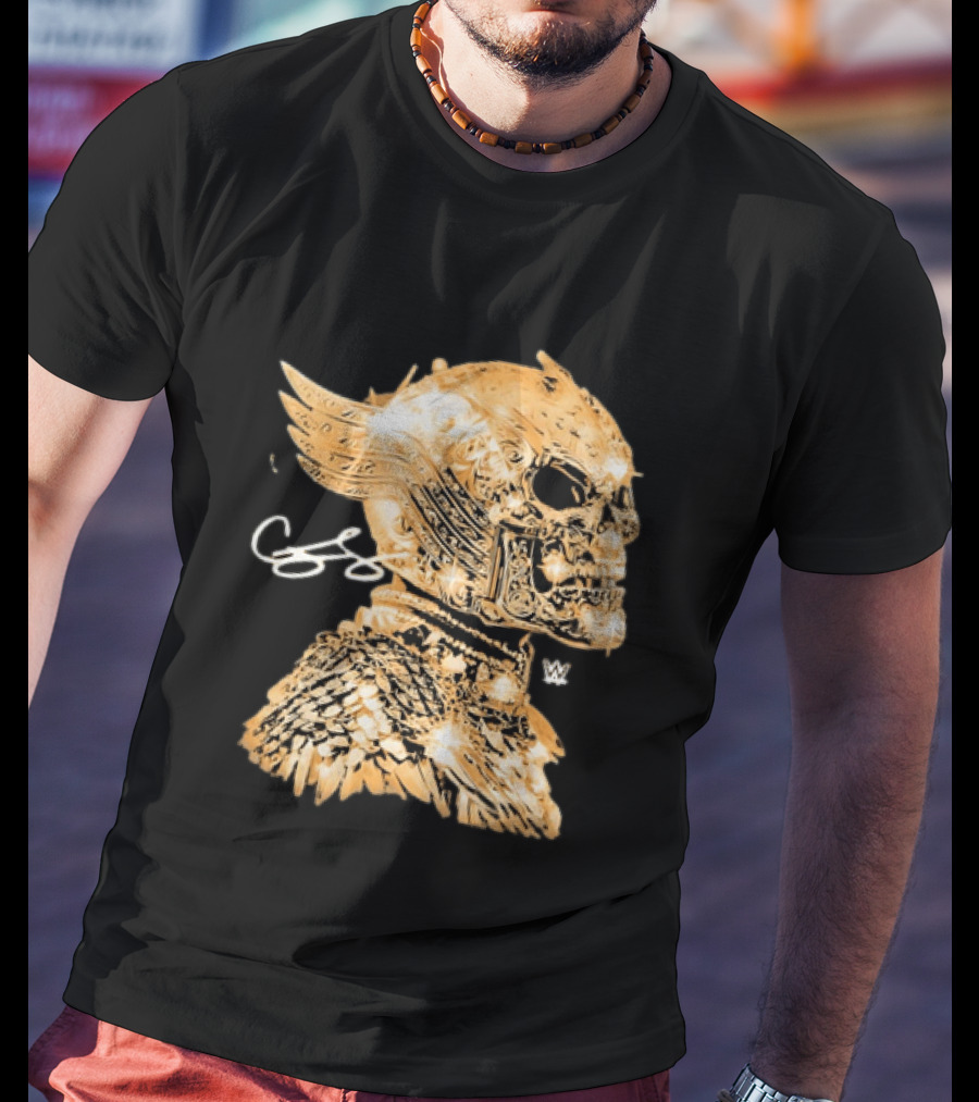 WWE Cody Rhodes American Nightmare Golden Skull T-Shirt